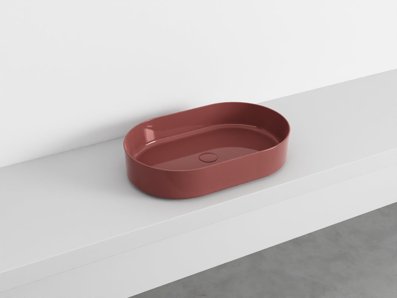 # LAVABO OVALE da APPOGGIO SHUI COMFORT - CIELO lavandino in ceramica per bagno