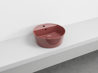 # LAVABO da appoggio HANDY - CIELO  in ceramica smaltata con foro rubinetto e design moderno