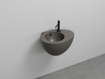 # LAVABO SOSPESO CON TROPPOPIENO LE GIARE 56Cm - CIELO sanitari per bagno in ceramica di alta qualità Made in Italy