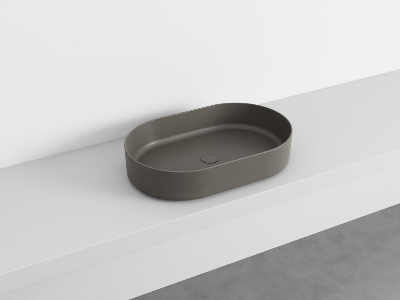 # LAVABO OVALE da APPOGGIO SHUI COMFORT - CIELO lavandino in ceramica per bagno