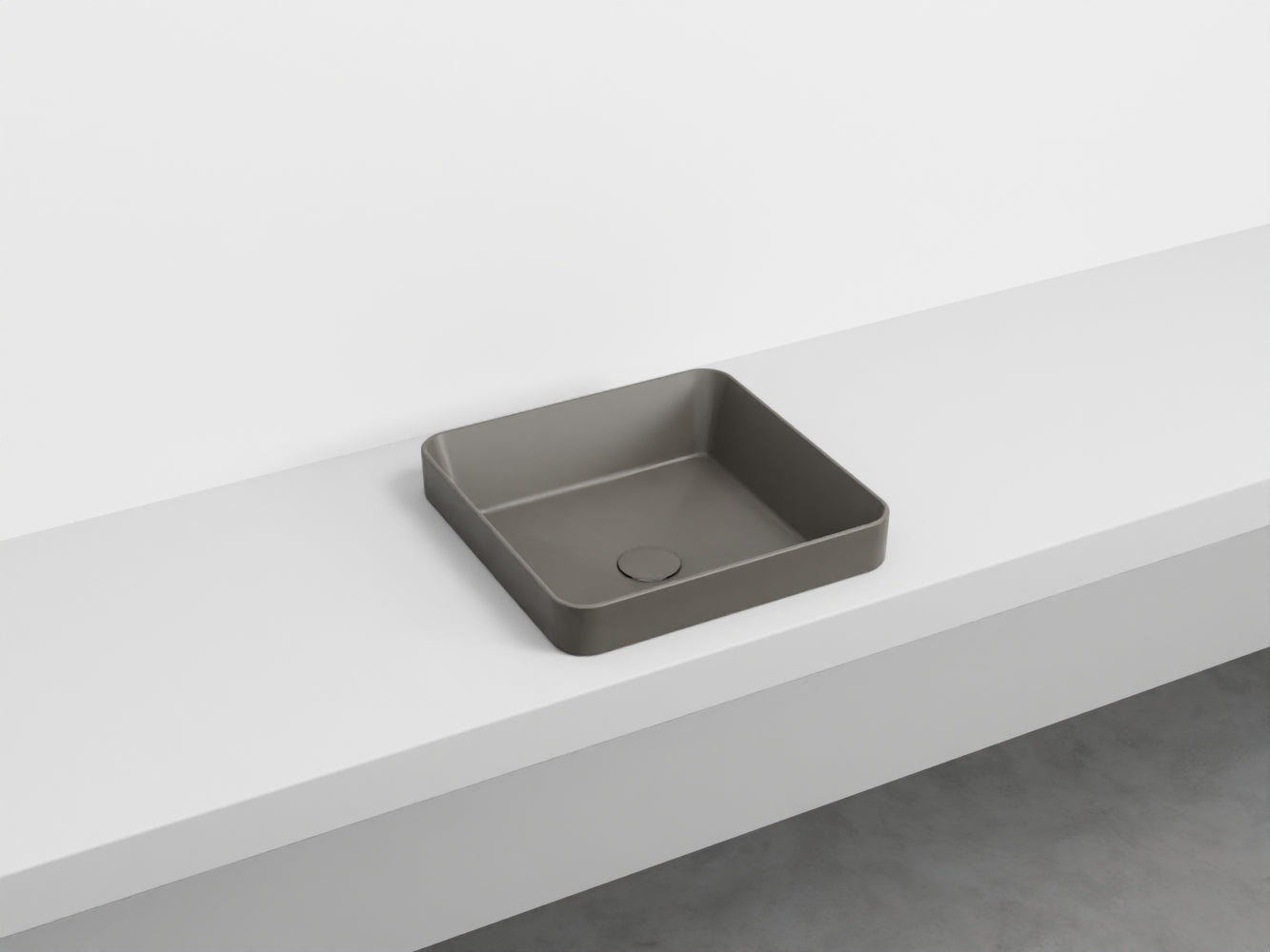 # LAVABO QUADRATO SEMINCASSO ENJOY - CIELO lavandino semi incasso in ceramica made in Italy