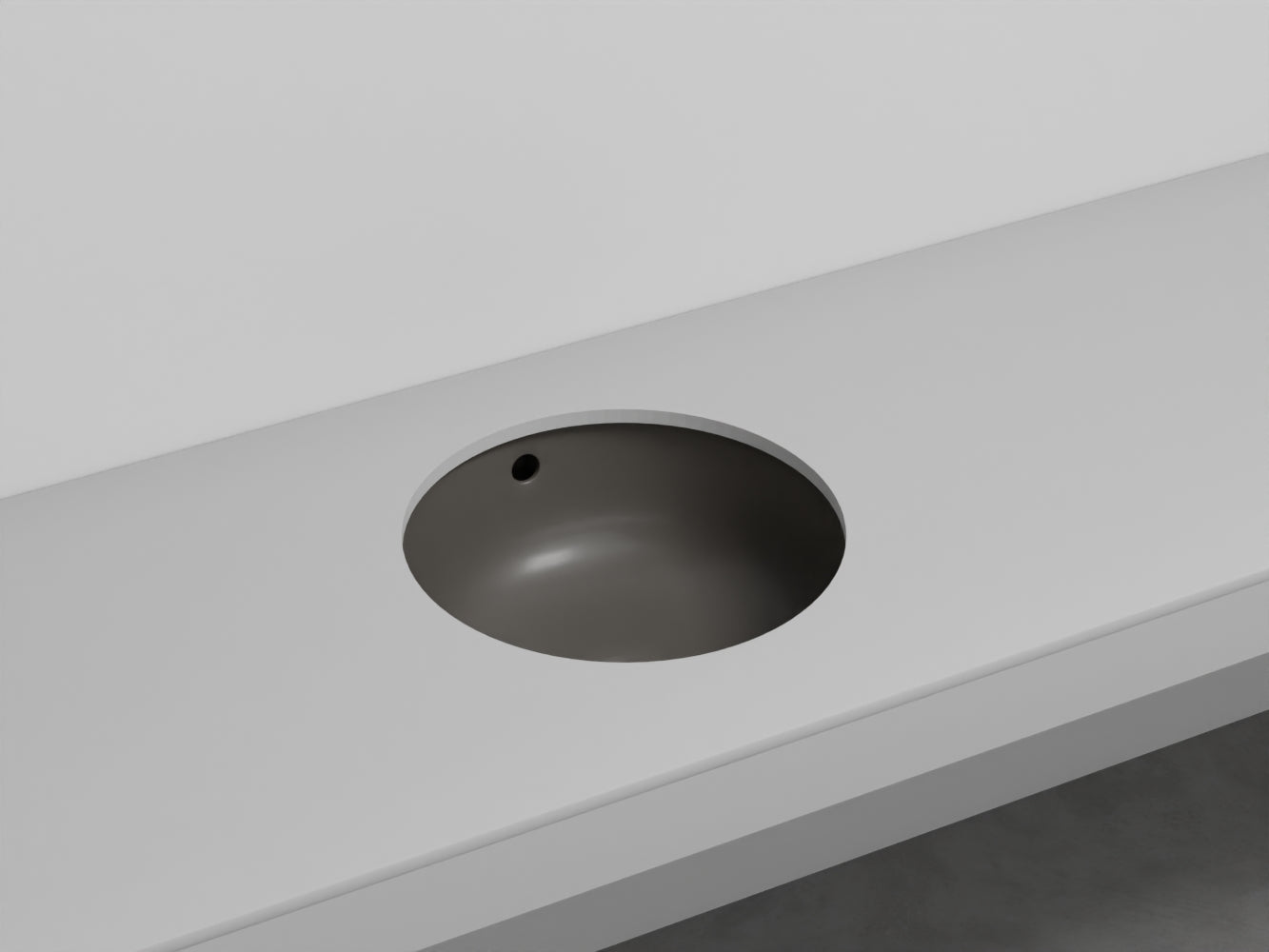 # LAVABO TONDO SOTTOPIANO ENJOY - CIELO facilita la pulizia e amplia la superficie del piano