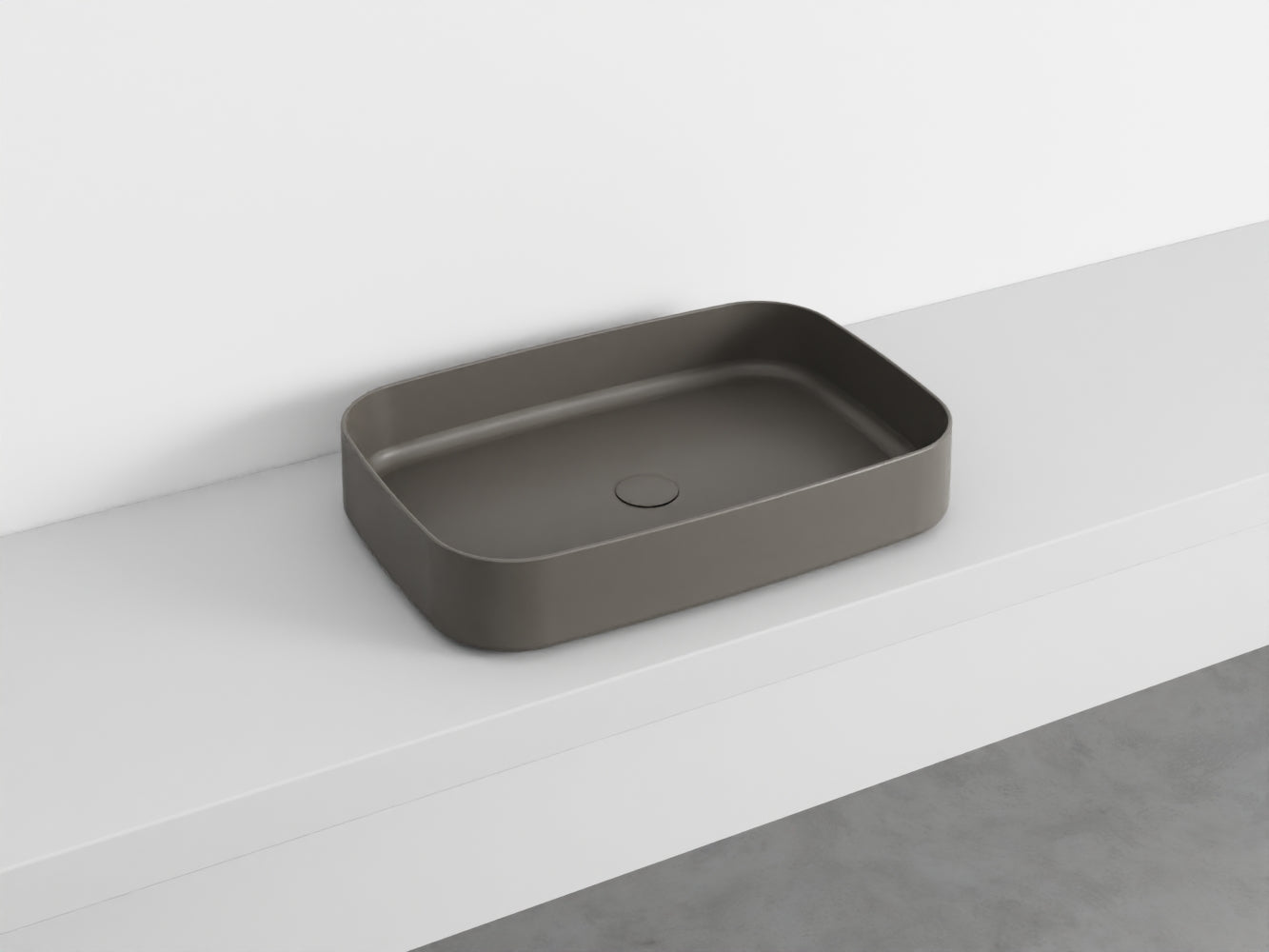 # LAVABO RETTANGOLARE da APPOGGIO SHUI COMFORT - CIELO lavandino in ceramica per bagno