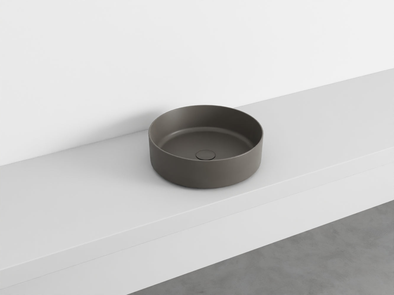 # LAVABO TONDO da APPOGGIO SHUI COMFORT - CIELO lavandino per bagno Made in Italy
