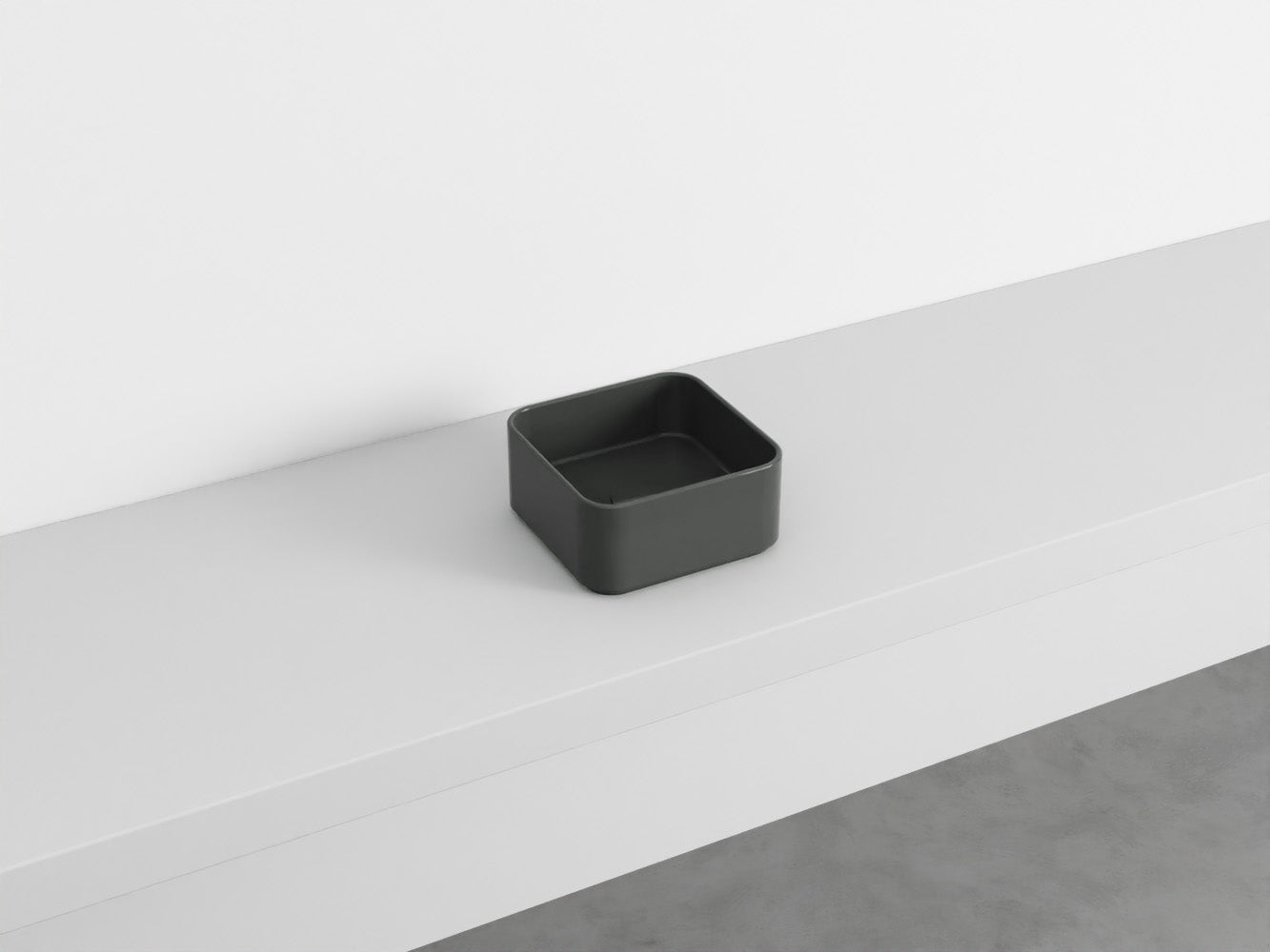 # LAVABO QUADRATO da APPOGGIO MINIMO - CIELO lavandino in ceramica per bagno