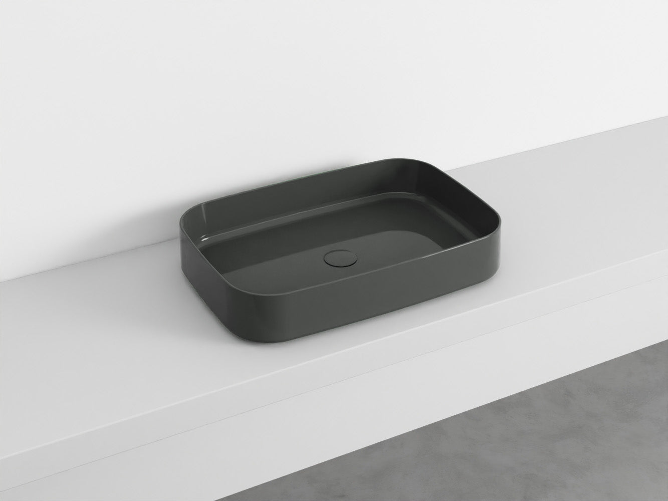 # LAVABO RETTANGOLARE da APPOGGIO SHUI COMFORT - CIELO lavandino in ceramica per bagno