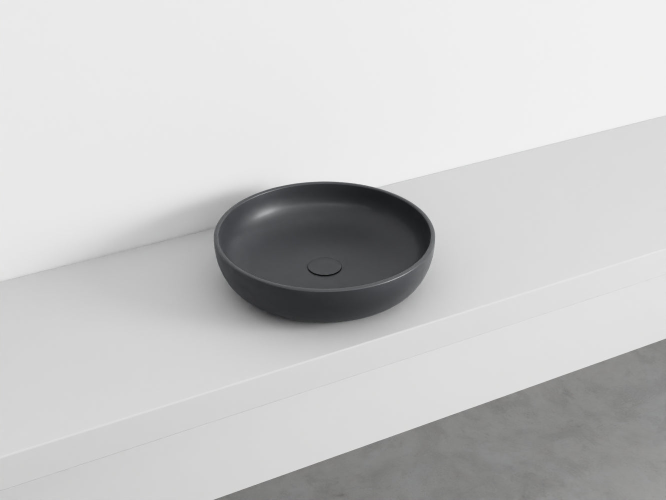 # LAVABO da APPOGGIO SHUI Ø45 - CIELO bacinella in ceramica per bagno moderno