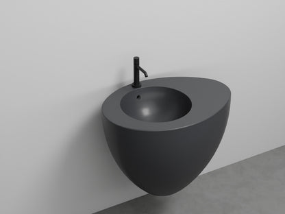 # LAVABO SOSPESO CON TROPPOPIENO LE GIARE 70Cm - CIELO sanitari per bagno in ceramica di alta qualità Made in Italy