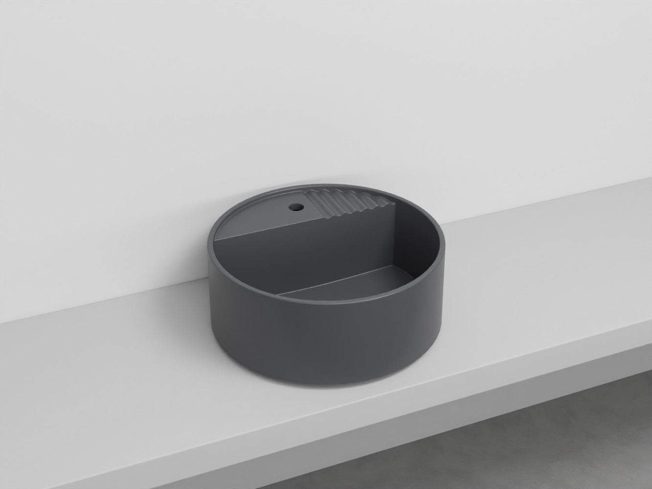 # LAVABO TONDO MONOFORO TIBERINO ARCADIA in ceramica - CIELO lavandino per bagno