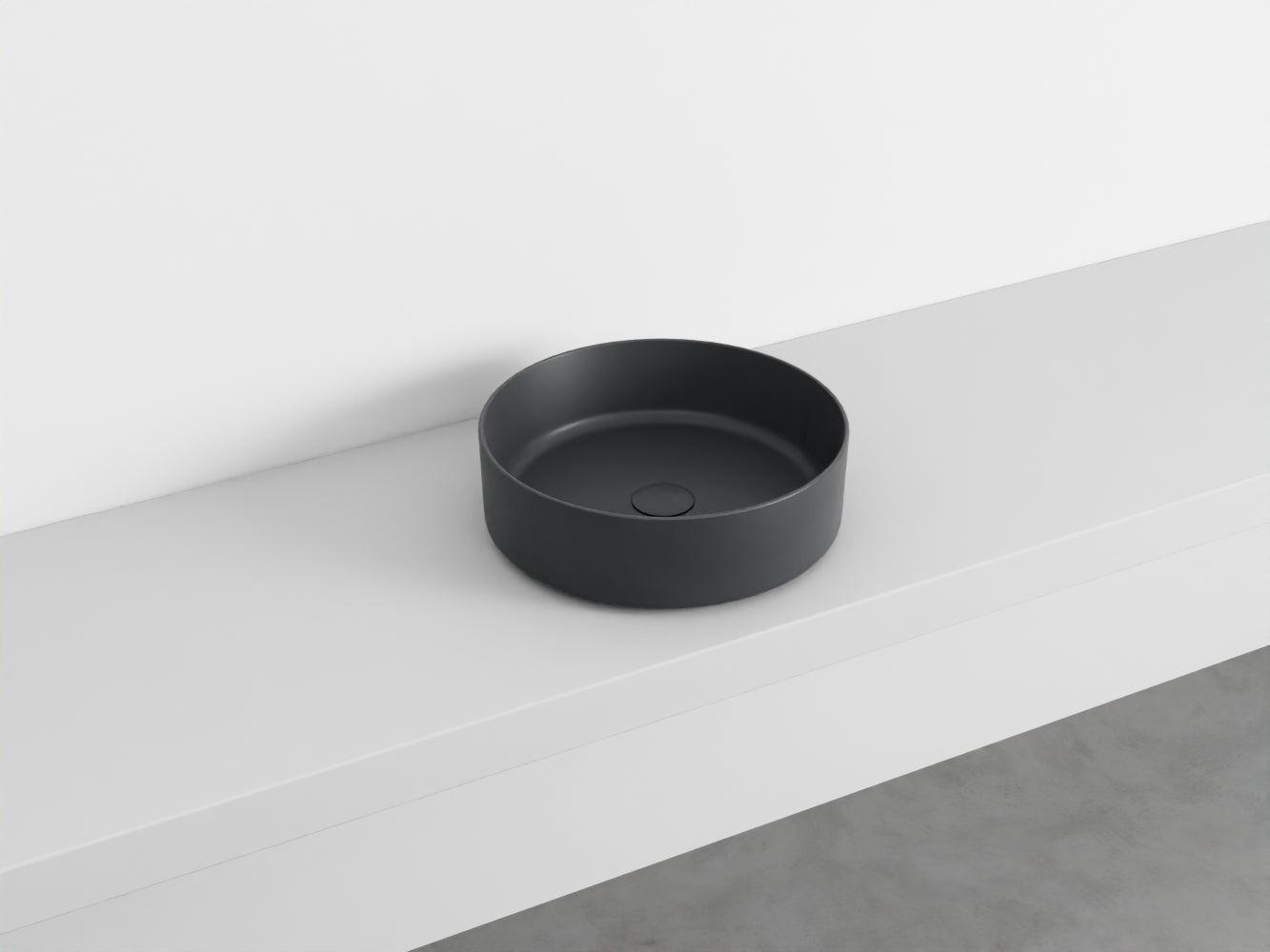 # LAVABO TONDO da APPOGGIO SHUI COMFORT - CIELO lavandino per bagno Made in Italy