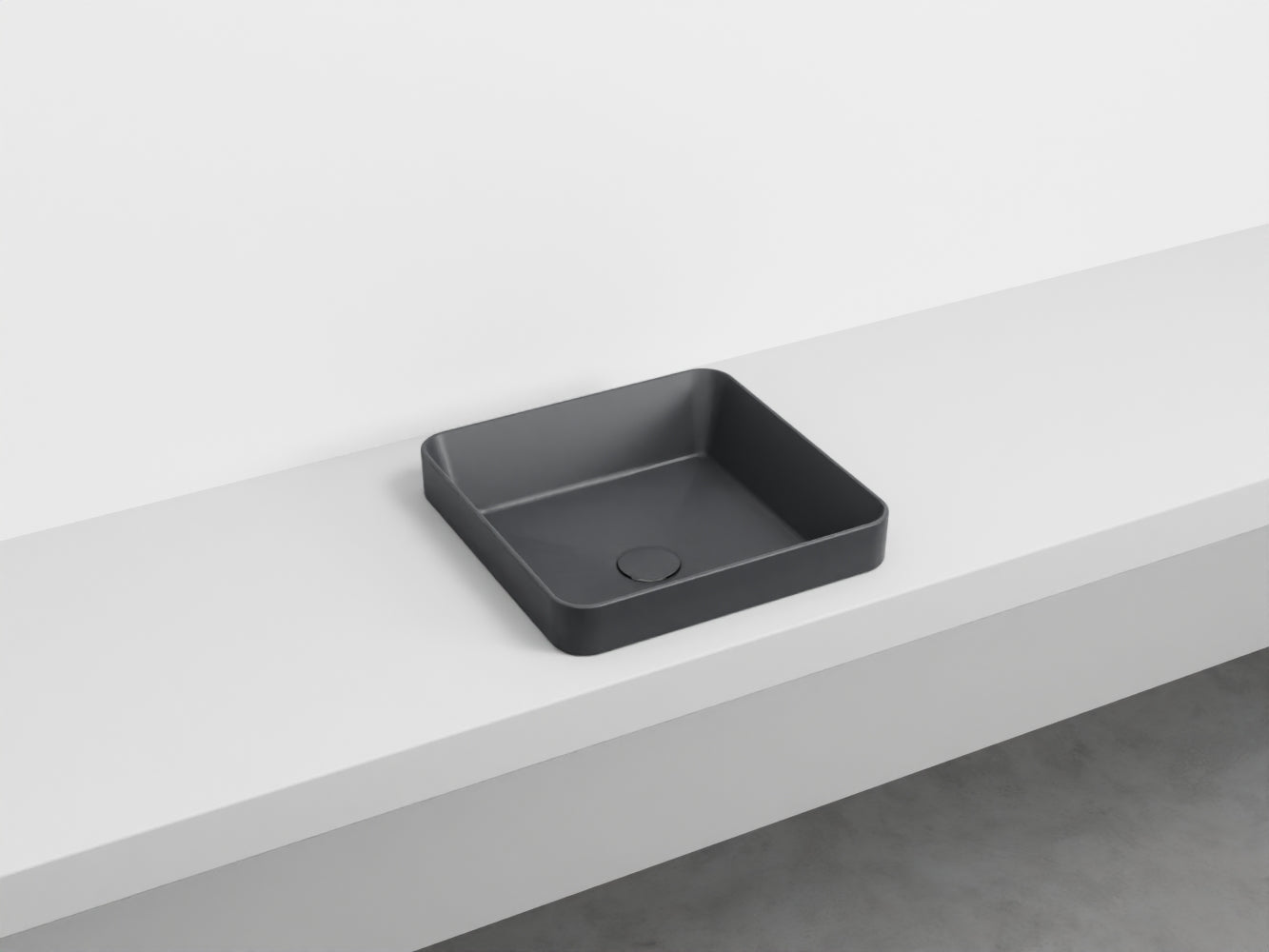 # LAVABO QUADRATO SEMINCASSO ENJOY - CIELO lavandino semi incasso in ceramica made in Italy