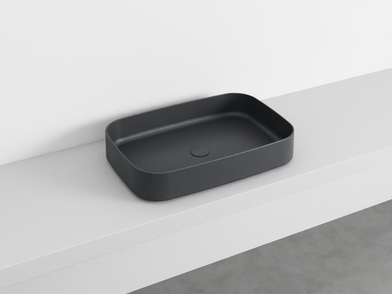 # LAVABO RETTANGOLARE da APPOGGIO SHUI COMFORT - CIELO lavandino in ceramica per bagno