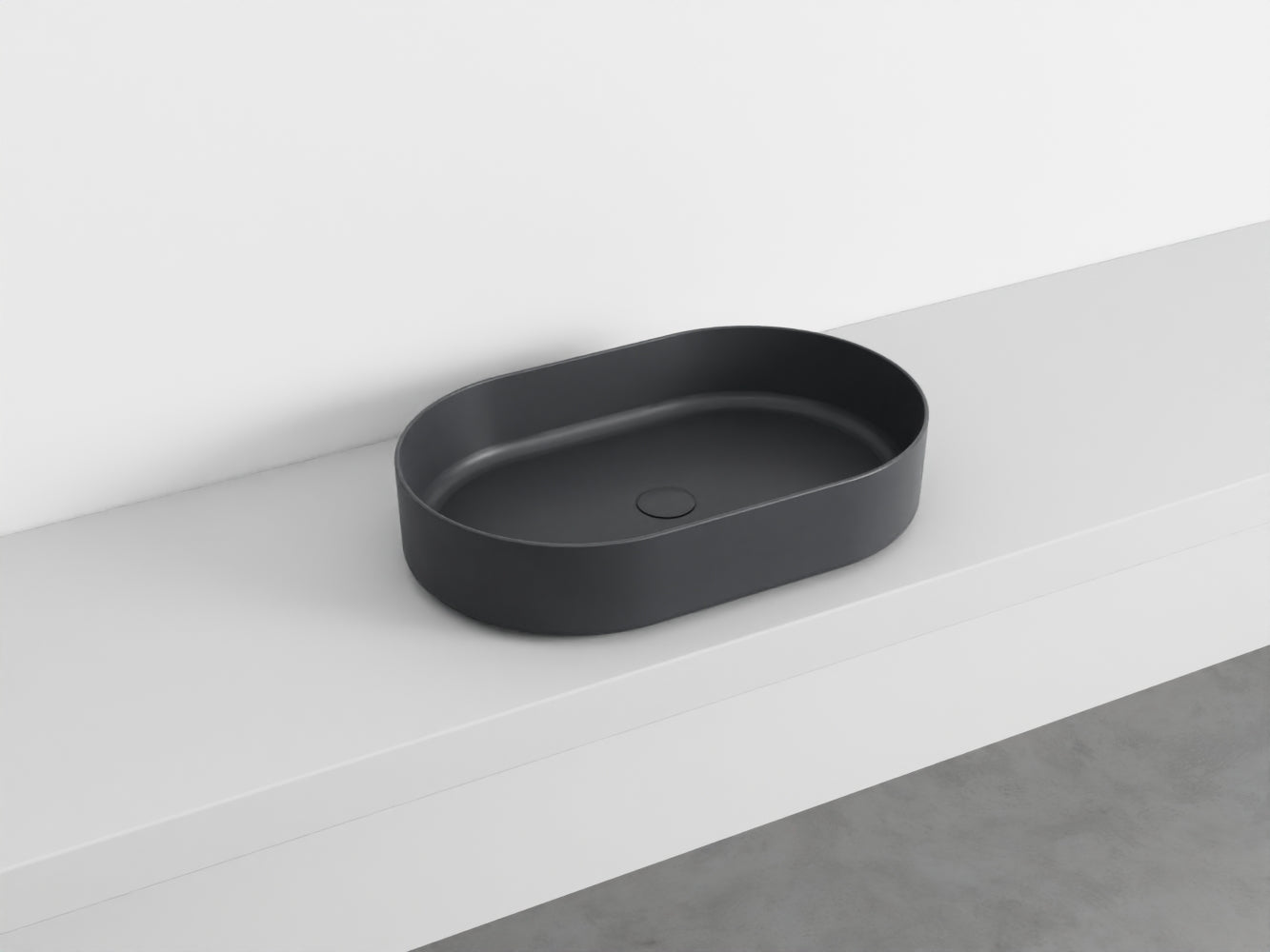 # LAVABO OVALE da APPOGGIO SHUI COMFORT - CIELO lavandino in ceramica per bagno