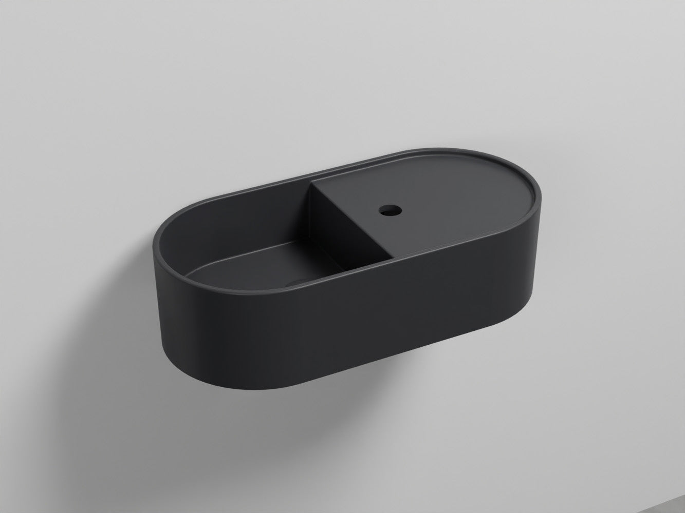 # LAVABO LES PETITES OVALE 60 MONOFORO - CIELO installazione sia sospesa che da appoggio per bagno