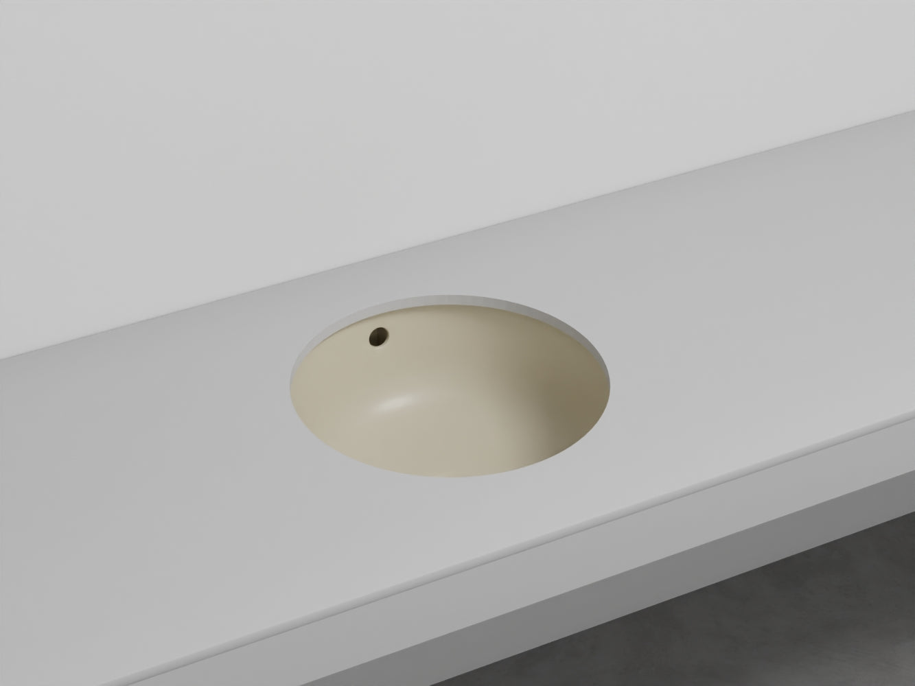 # LAVABO TONDO SOTTOPIANO ENJOY - CIELO facilita la pulizia e amplia la superficie del piano