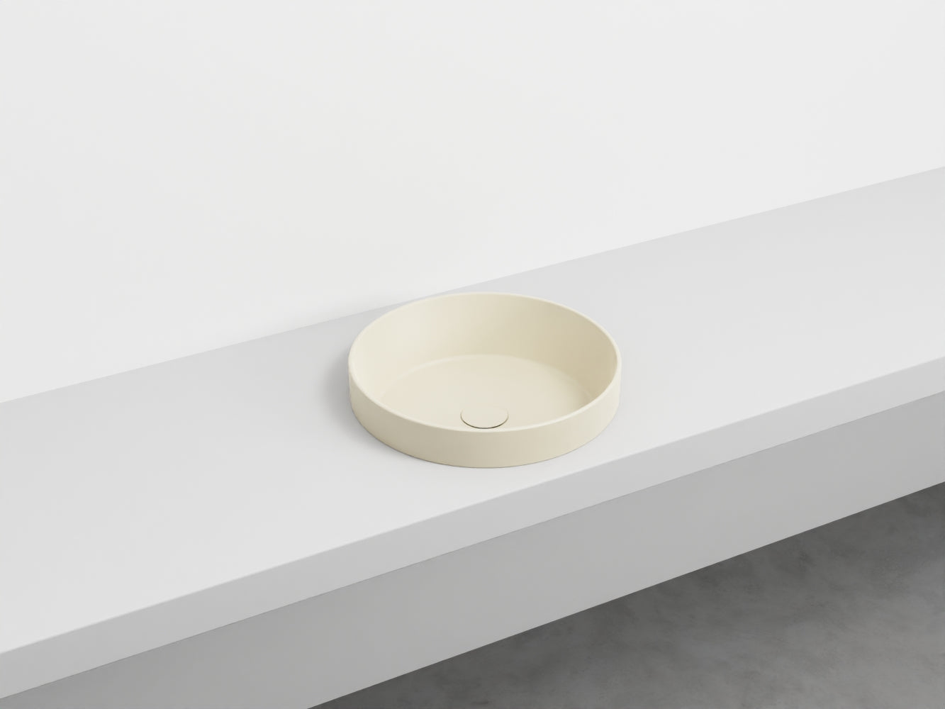 # LAVABO SEMINCASSO ENJOY TONDO - CIELO lavandino a samincasso per un bagno raffinato e moderno