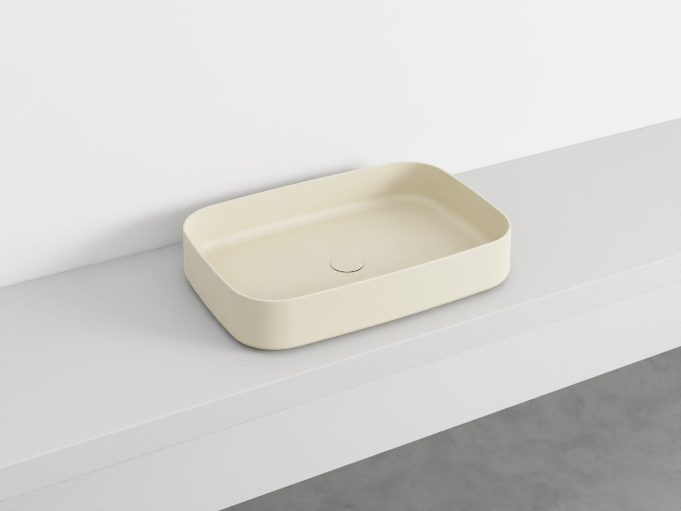 # LAVABO RETTANGOLARE da APPOGGIO SHUI COMFORT - CIELO lavandino in ceramica per bagno