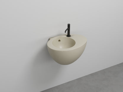 # LAVABO SOSPESO CON TROPPOPIENO LE GIARE 56Cm - CIELO sanitari per bagno in ceramica di alta qualità Made in Italy