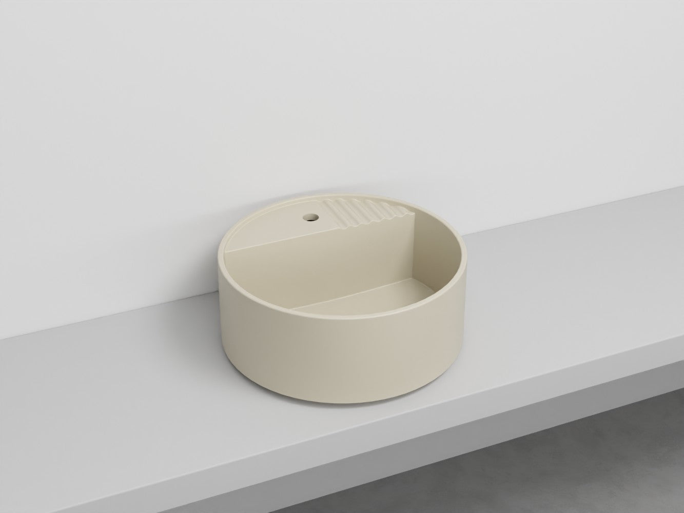 # LAVABO TONDO MONOFORO TIBERINO ARCADIA in ceramica - CIELO lavandino per bagno