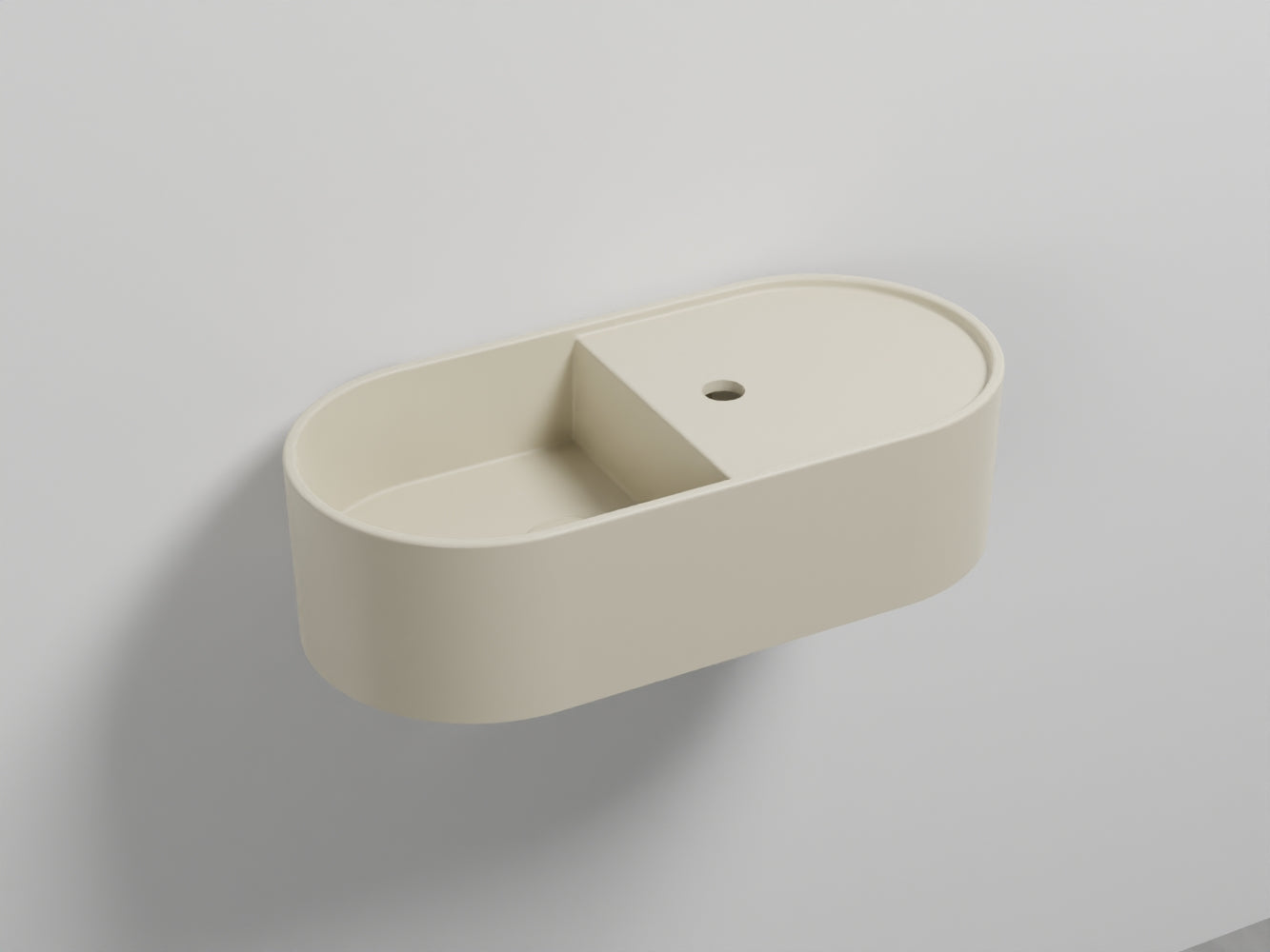 # LAVABO LES PETITES OVALE 60 MONOFORO - CIELO installazione sia sospesa che da appoggio per bagno