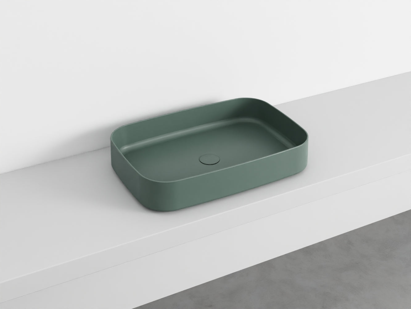 # LAVABO RETTANGOLARE da APPOGGIO SHUI COMFORT - CIELO lavandino in ceramica per bagno