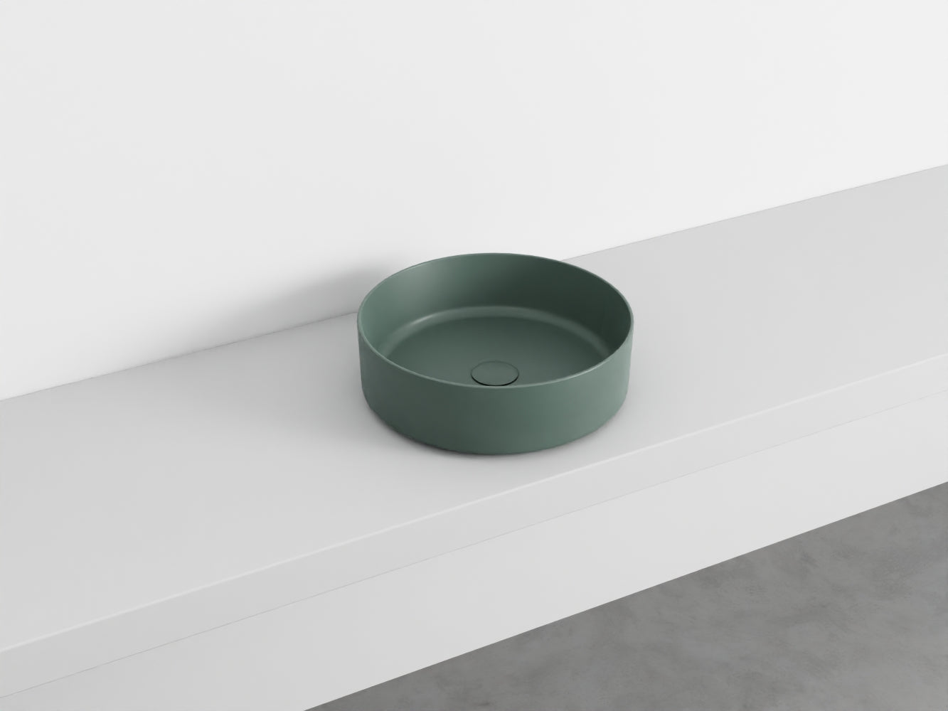 # LAVABO TONDO da APPOGGIO SHUI COMFORT - CIELO lavandino per bagno Made in Italy