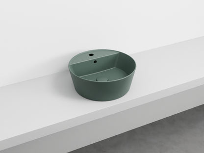 # LAVABO da appoggio HANDY - CIELO  in ceramica smaltata con foro rubinetto e design moderno