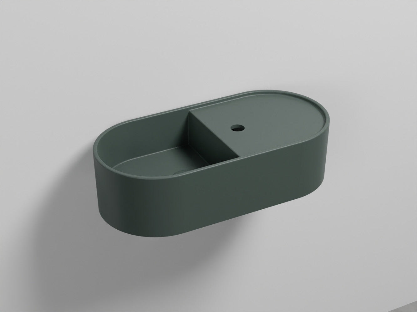 # LAVABO LES PETITES OVALE 60 MONOFORO - CIELO installazione sia sospesa che da appoggio per bagno