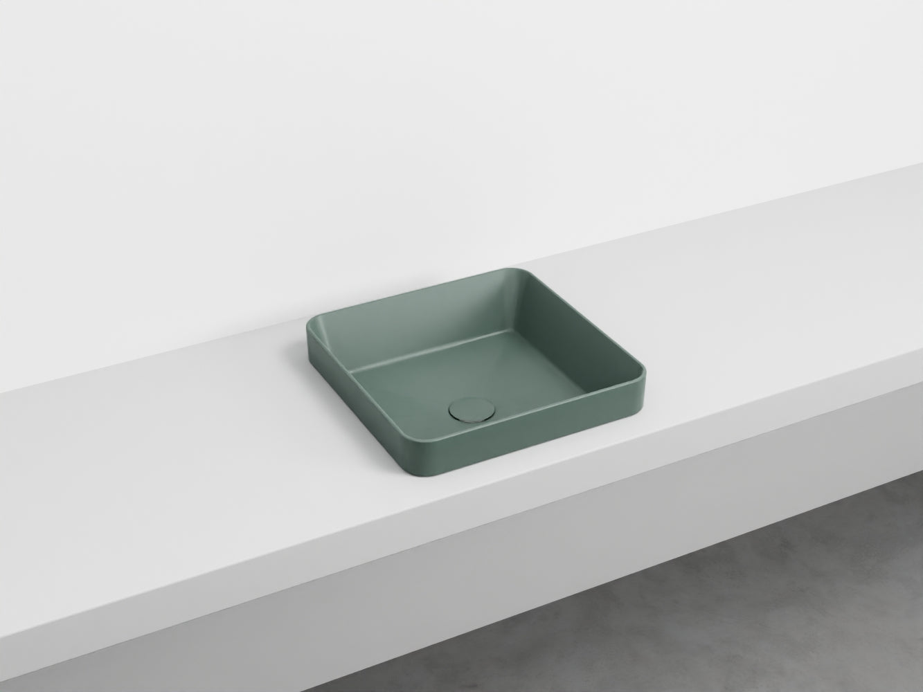 # LAVABO QUADRATO SEMINCASSO ENJOY - CIELO lavandino semi incasso in ceramica made in Italy