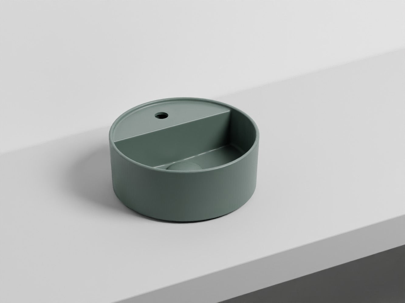 # LAVABO LES PETITES TONDO MONOFORO 28 - CIELO lavandino compatto dalla forma perfettamente tonda