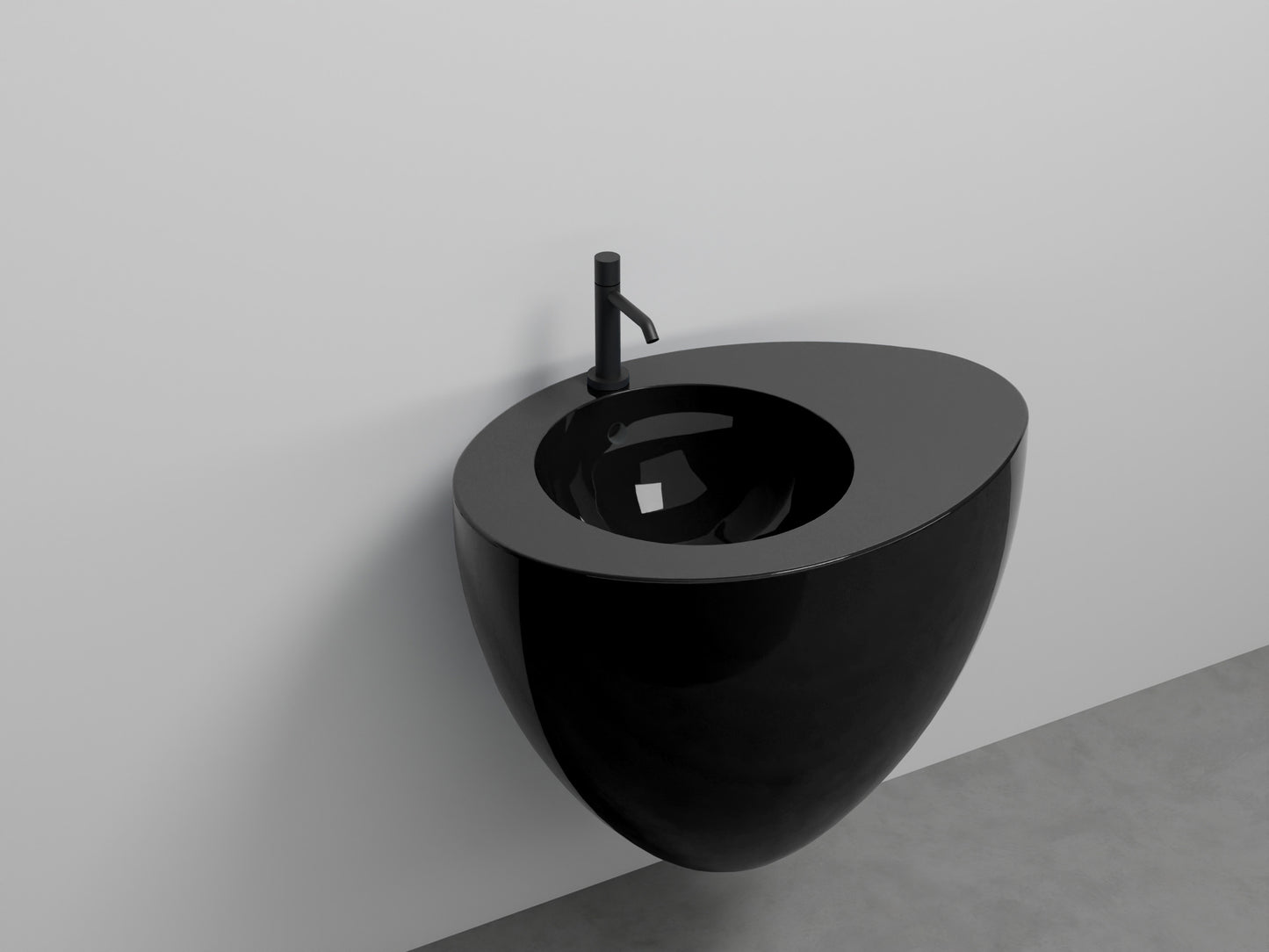 # LAVABO SOSPESO CON TROPPOPIENO LE GIARE 70Cm - CIELO sanitari per bagno in ceramica di alta qualità Made in Italy