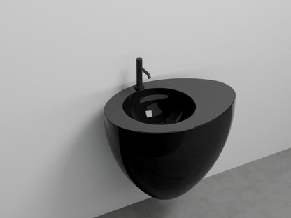 # LAVABO SOSPESO CON TROPPOPIENO LE GIARE 70Cm - CIELO sanitari per bagno in ceramica di alta qualità Made in Italy