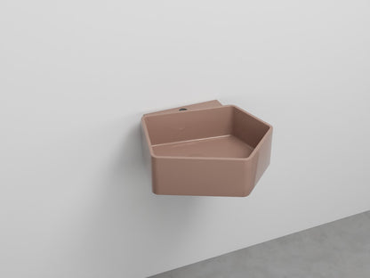 # LAVABO SOSPESO KANTO MONOFORO da 50cm - CIELO in ceramica compatto ed elegante per bagni moderni Made in Italy