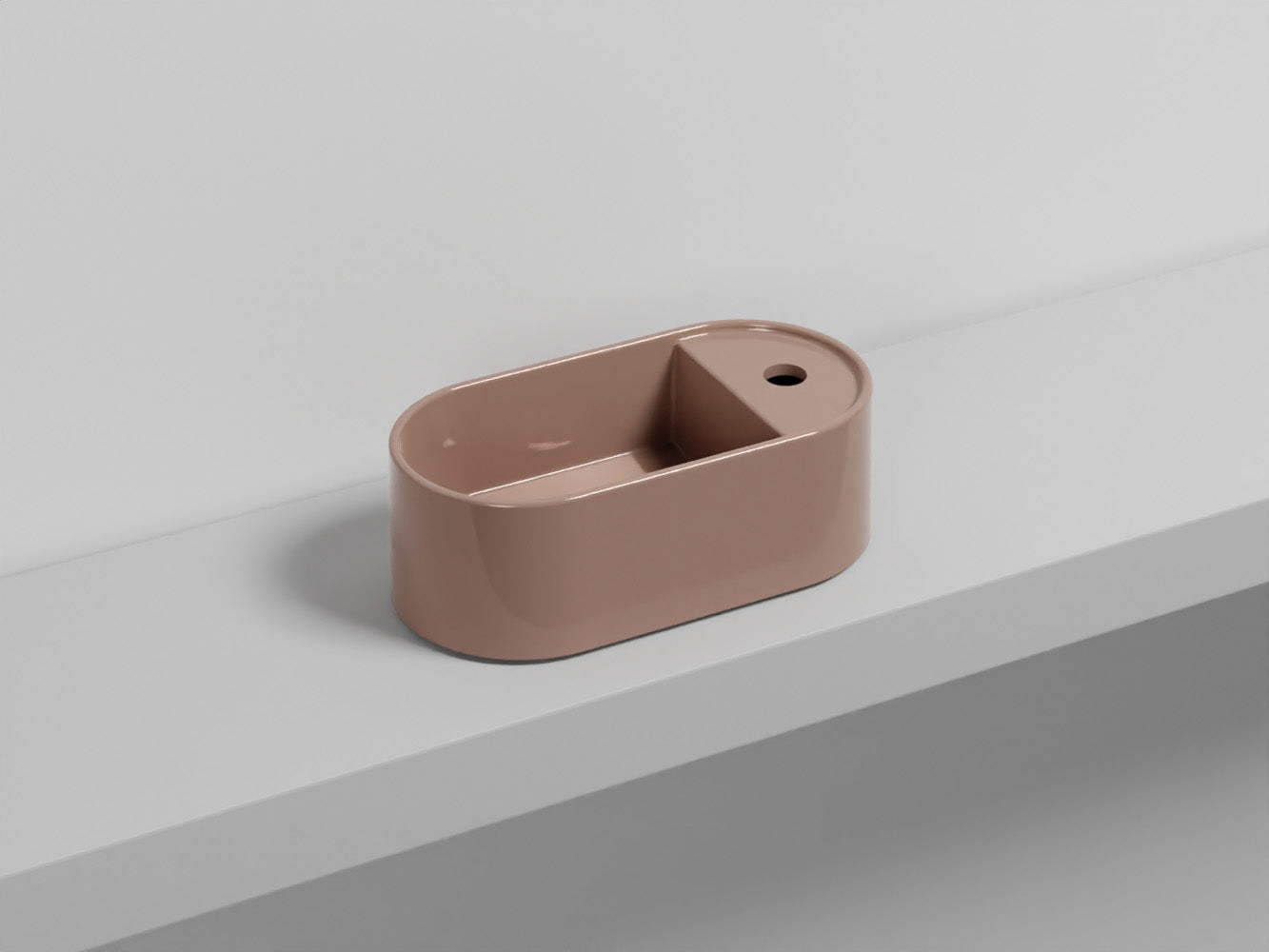 # LAVABO LES PETITES OVALE MONOFORO - CIELO lavabo da appoggio o sospeso per bagno