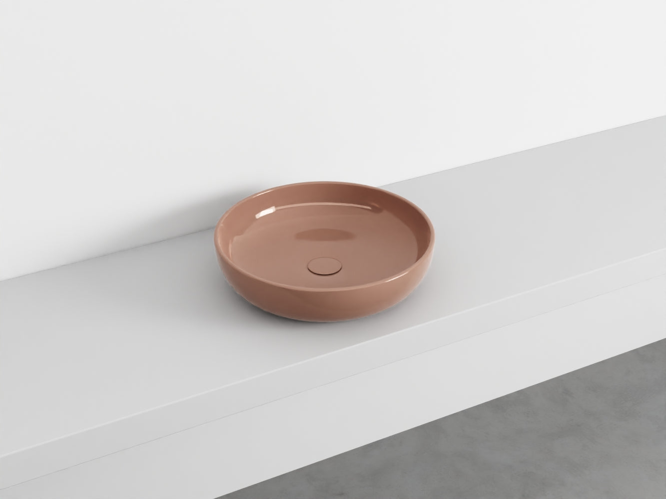 # LAVABO da APPOGGIO SHUI Ø45 - CIELO bacinella in ceramica per bagno moderno