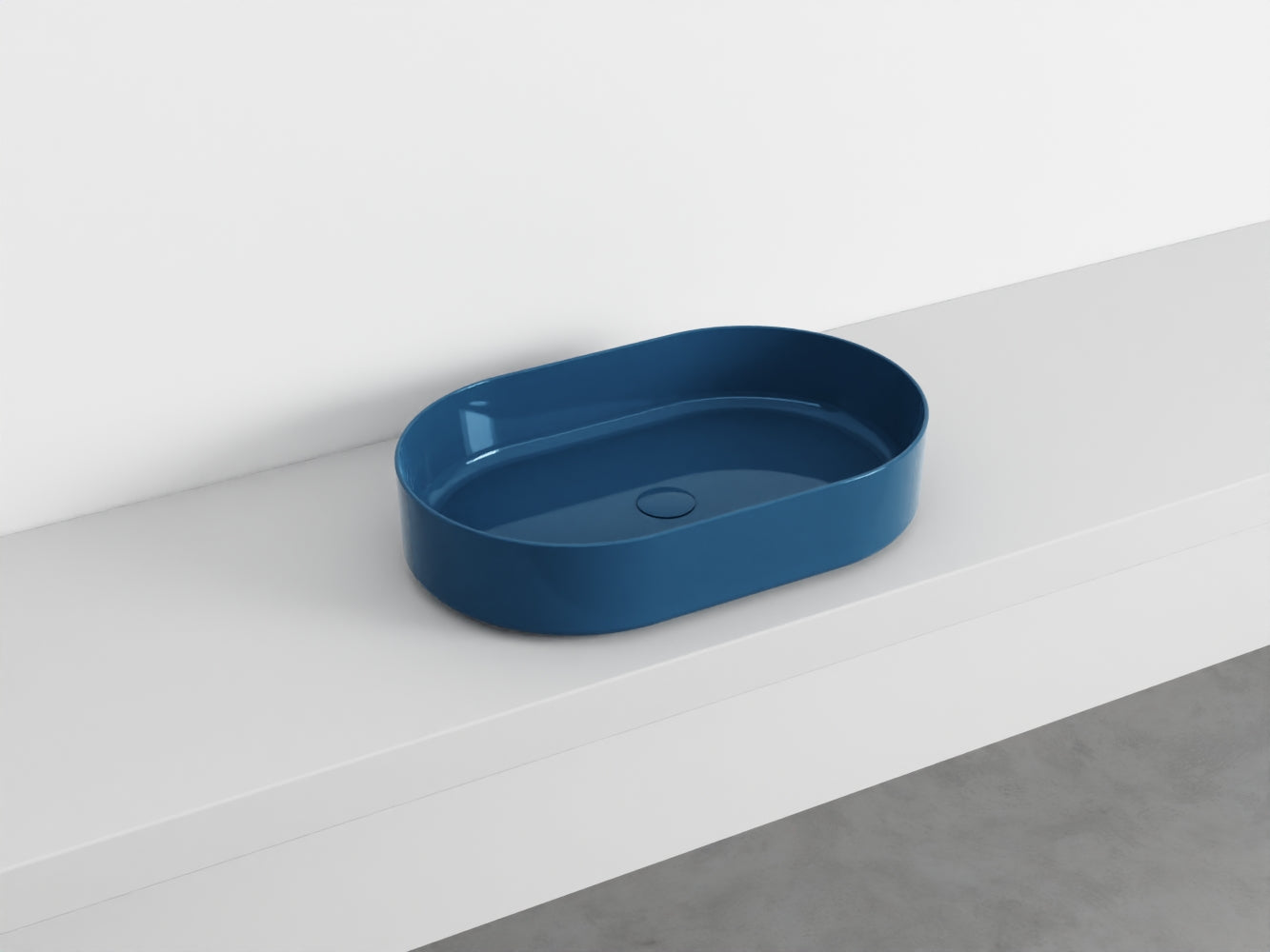 # LAVABO OVALE da APPOGGIO SHUI COMFORT - CIELO lavandino in ceramica per bagno