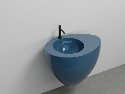 # LAVABO SOSPESO CON TROPPOPIENO LE GIARE 70Cm - CIELO sanitari per bagno in ceramica di alta qualità Made in Italy