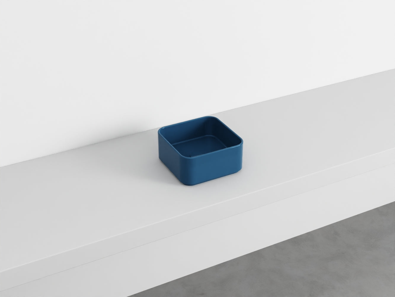 # LAVABO QUADRATO da APPOGGIO MINIMO - CIELO lavandino in ceramica per bagno