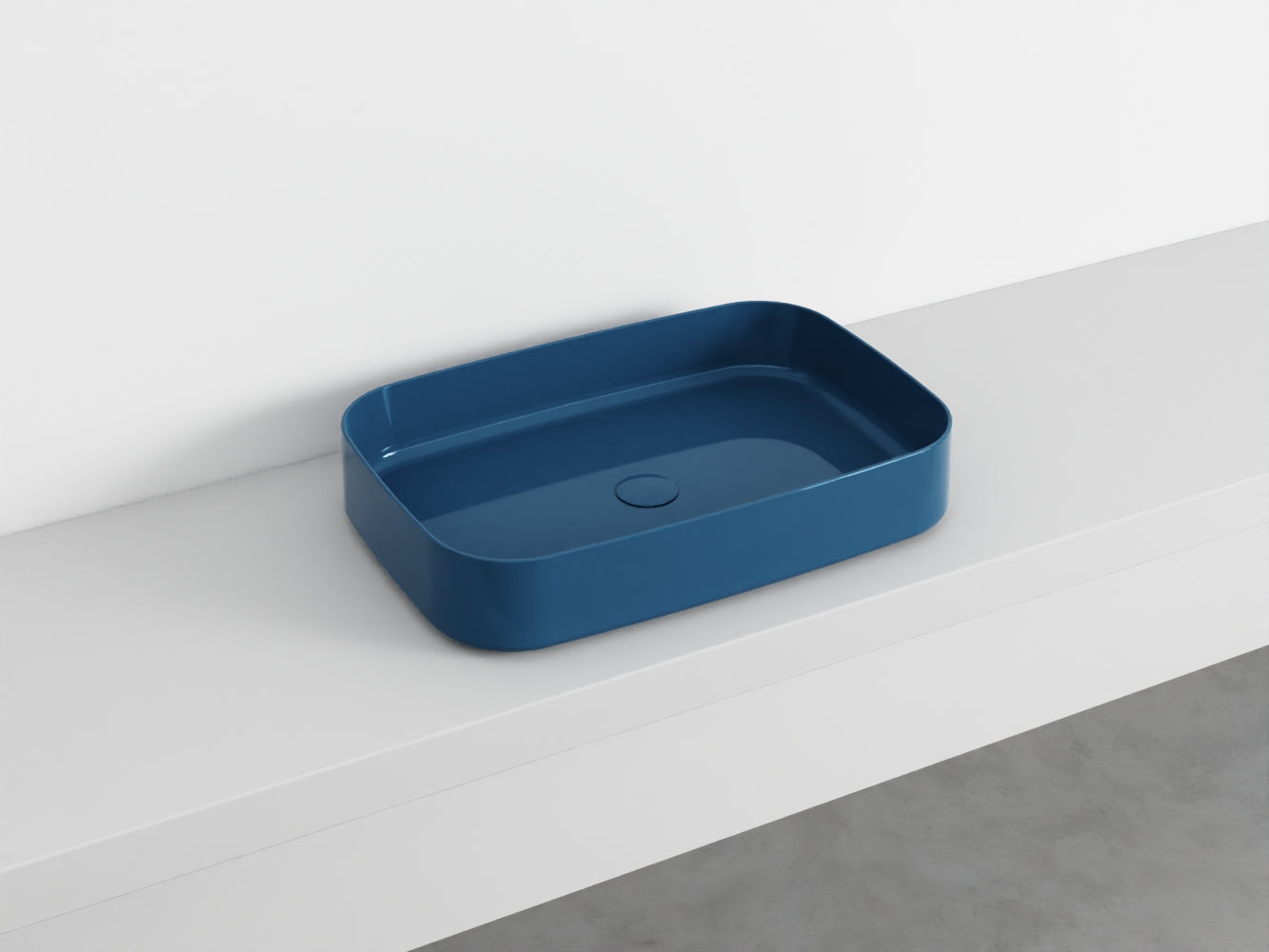 # LAVABO RETTANGOLARE da APPOGGIO SHUI COMFORT - CIELO lavandino in ceramica per bagno