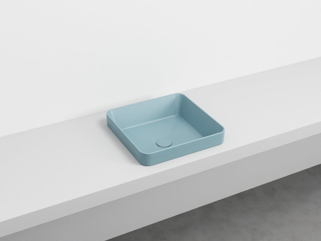 # LAVABO QUADRATO SEMINCASSO ENJOY - CIELO lavandino semi incasso in ceramica made in Italy
