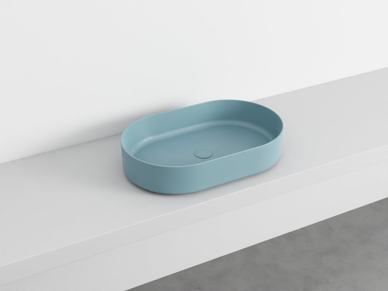 # LAVABO OVALE da APPOGGIO SHUI COMFORT - CIELO lavandino in ceramica per bagno