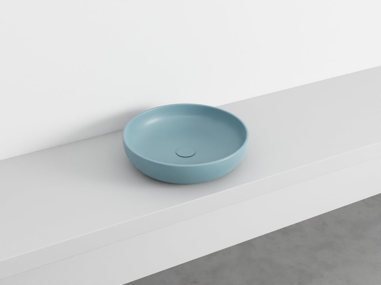 # LAVABO da APPOGGIO SHUI Ø45 - CIELO bacinella in ceramica per bagno moderno
