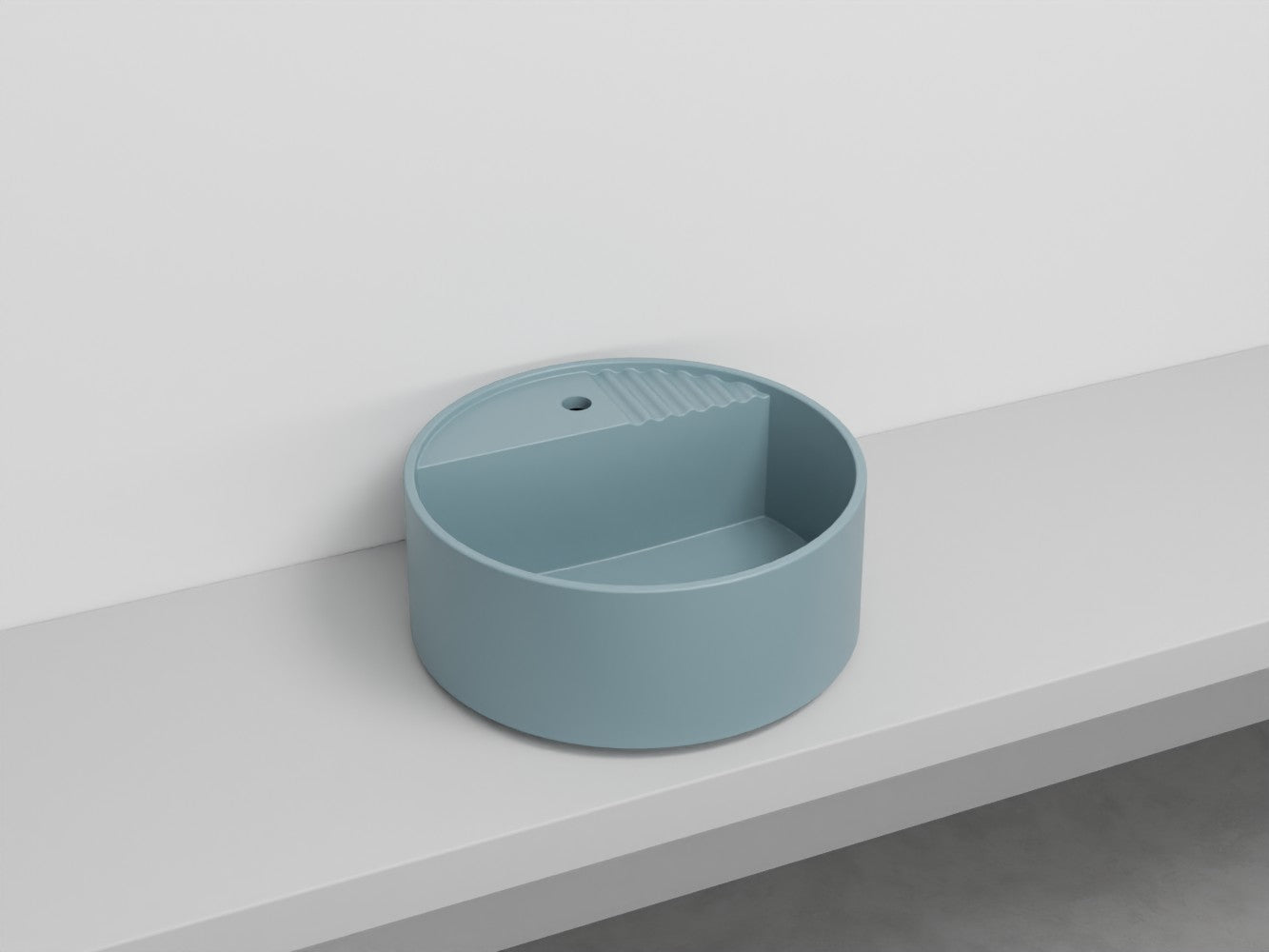 # LAVABO TONDO MONOFORO TIBERINO ARCADIA in ceramica - CIELO lavandino per bagno