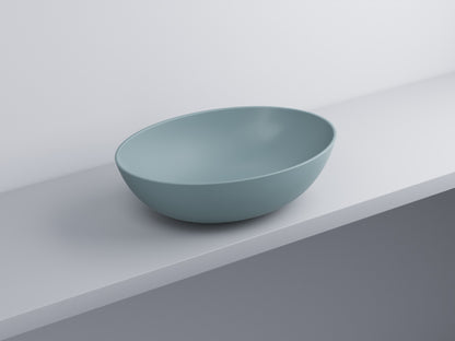 # BACINELLA DA APPOGGIO ECO da 58cm - CIELO proposta moderna e compatta per ambienti bagno dinamici e raffinati
