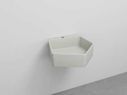 # LAVABO SOSPESO KANTO MONOFORO da 50cm - CIELO in ceramica compatto ed elegante per bagni moderni Made in Italy