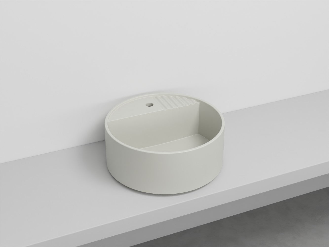# LAVABO TONDO MONOFORO TIBERINO ARCADIA in ceramica - CIELO lavandino per bagno