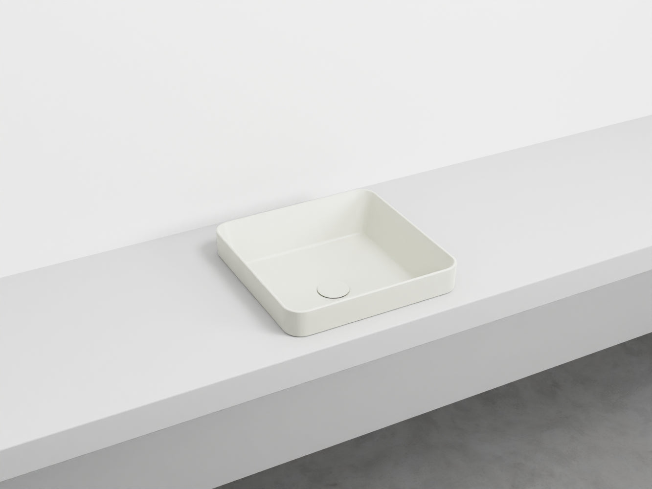 # LAVABO QUADRATO SEMINCASSO ENJOY - CIELO lavandino semi incasso in ceramica made in Italy