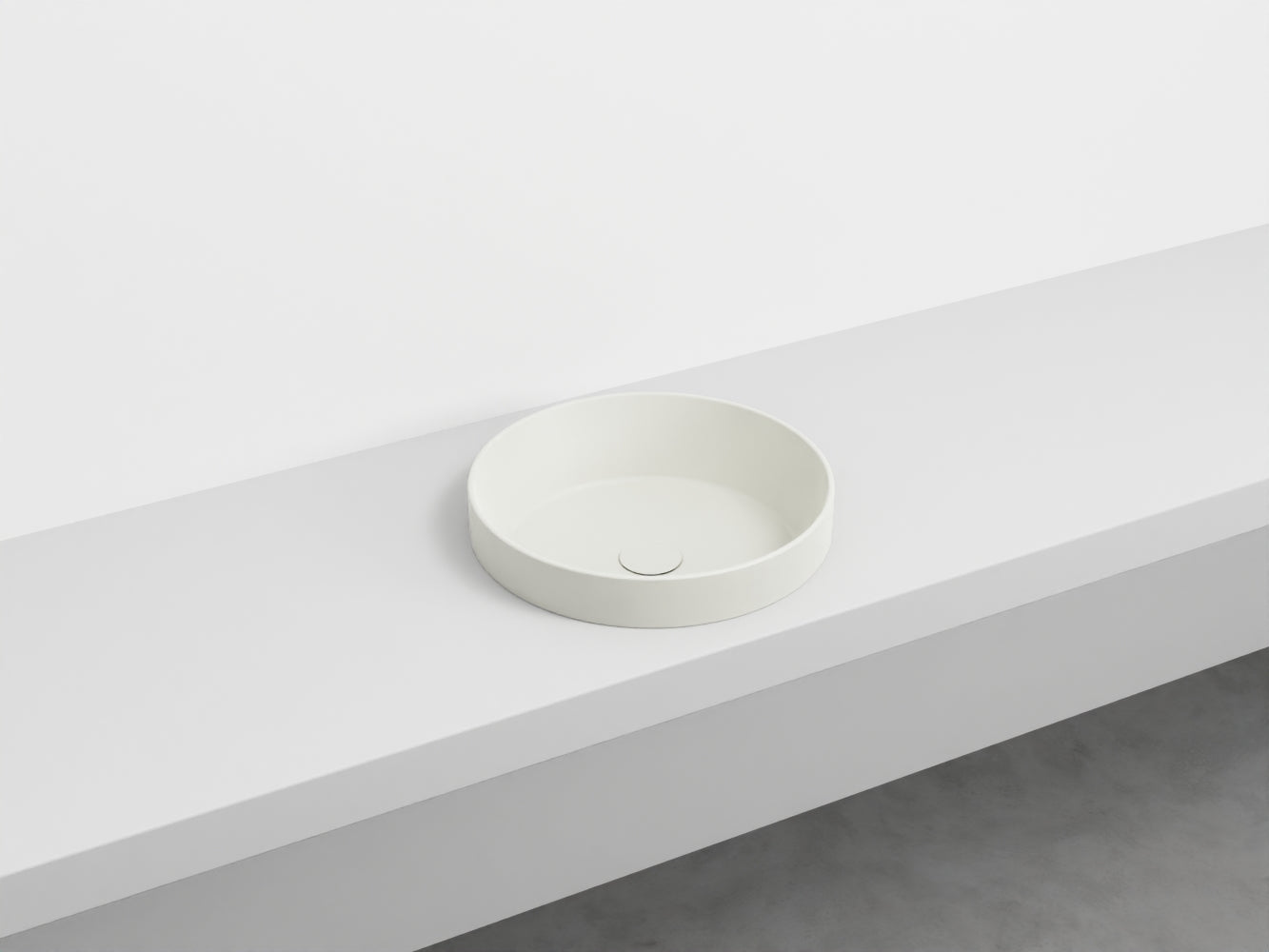 # LAVABO SEMINCASSO ENJOY TONDO - CIELO lavandino a samincasso per un bagno raffinato e moderno