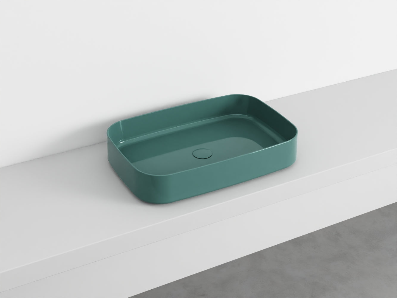 # LAVABO RETTANGOLARE da APPOGGIO SHUI COMFORT - CIELO lavandino in ceramica per bagno