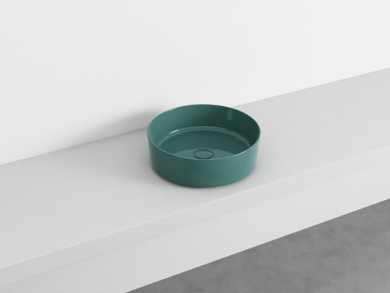 # LAVABO TONDO da APPOGGIO SHUI COMFORT - CIELO lavandino per bagno Made in Italy